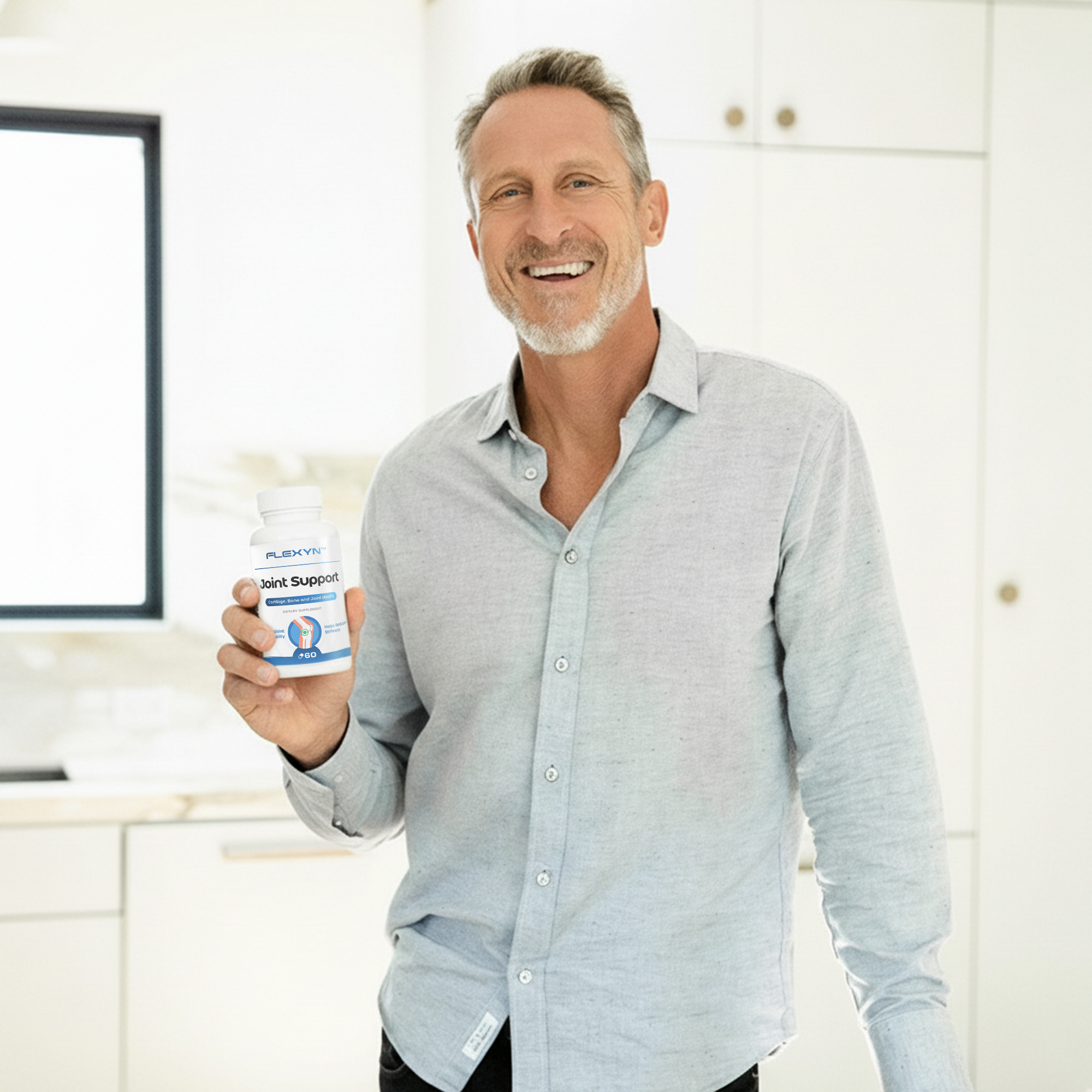 Flexyn Joint Mann mit Produkt