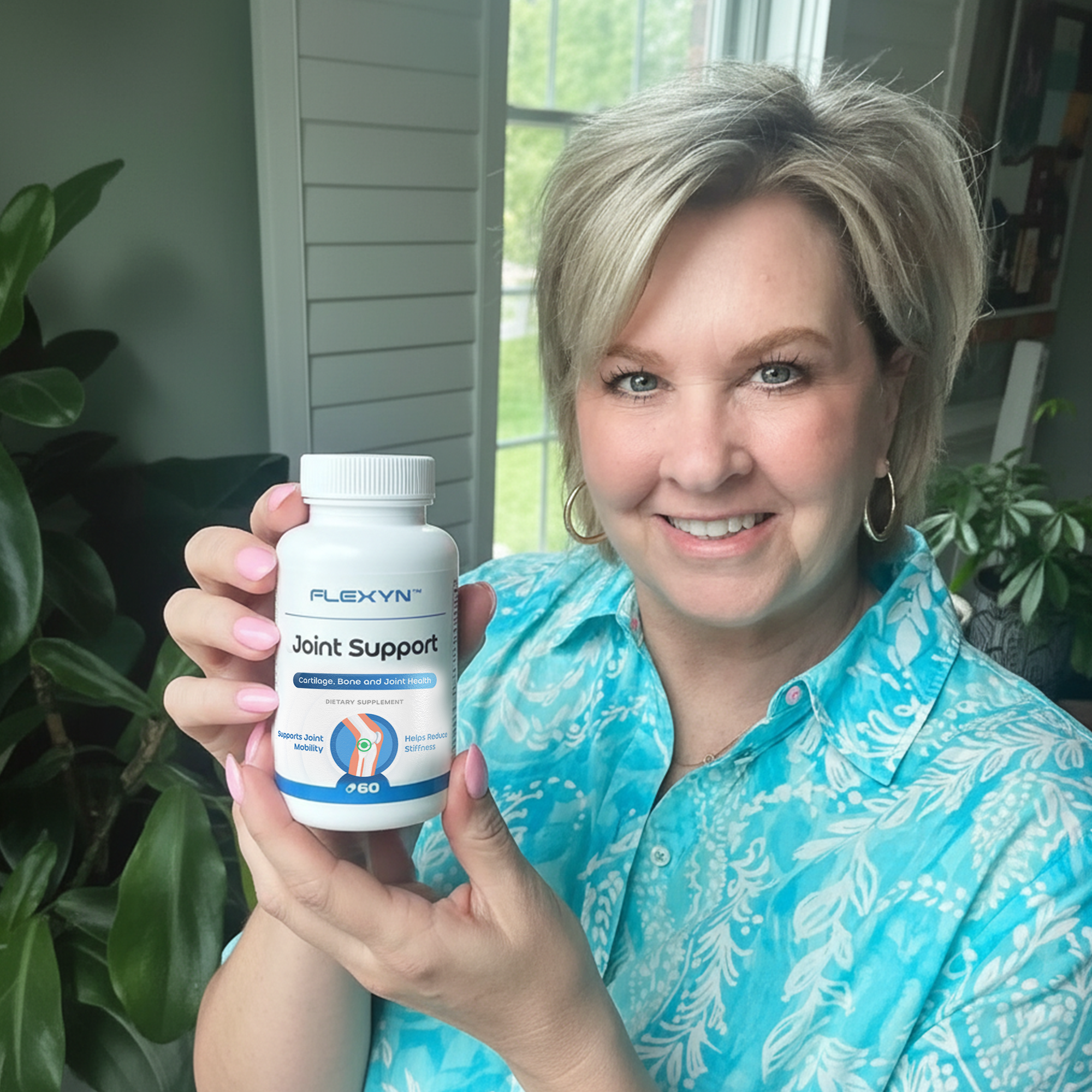 Flexyn Joint Frau mit Produkt